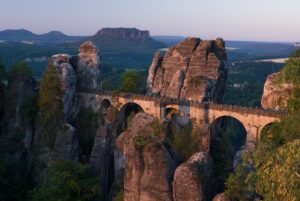 Elbsandstein Basteibrücke Morgen